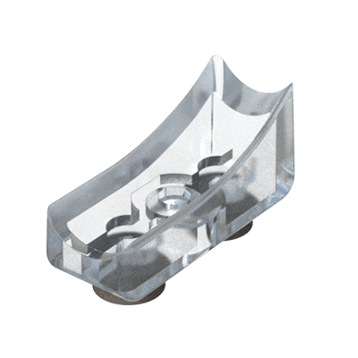 Diskreter Schalengleiter, mit elegantem und langlebigen Design, bietet die folgenden Eigenschaften:<br><br>
<i>
*  Verfügbar in klarer und schwarzer Farbe.<br>
* Hergestellt aus Polycarbonat (PC) durchsichtig, und aus Polyamid 6 (PA6) in Schwarz.<br>
* Verfügbar mit oder ohne Filz.<br>
* Passend für runde Rohre von 10mm bis 25mm.<br>
* Ideal für Designerstühle.<br>
 </i>