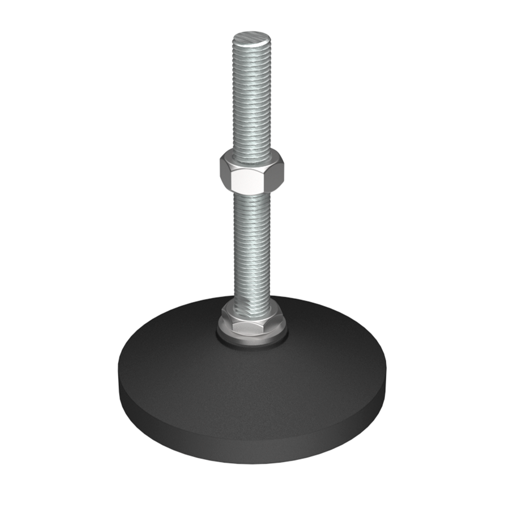 Unser Schwerlastfuß hat eine verstärkte für 15º kippbare Basis, die Gewicht von bis zu 3.000 Kg widersteht. Er wurde entworfen für Anwendungen, die eine gute Oberfläche und gute mechanische Eigenschaften benötigen. Er kann auch mit einer Antirutschbasis geliefert werden.
<br>
Das Standardprodukt ist aus Edelstahl Typ 304 gefertigt und kann auf Anfrage auch in Typ 316 gefertigt werden.