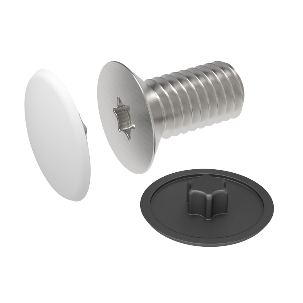 Unsere Kappe wurde entworfen um in Torx-Schraubenköpfen eingesetzt zu werden. <br>Das komplette Sortiment von LBT wird mit der Möglichkeit angeboten, die Teile einem Kunststoffmetallisierungsprozess zu unterziehen, der ihnen ein <b>glänzendes metallisches Finish</b> verleiht. Ebenso ist die Herstellung in RAL-Farben auf Anfrage und Mindestbestellmenge möglich.
Bitte kontaktieren Sie unsere Verkaufsabteilung, um die Verkaufsbedingungen zu erfahren.