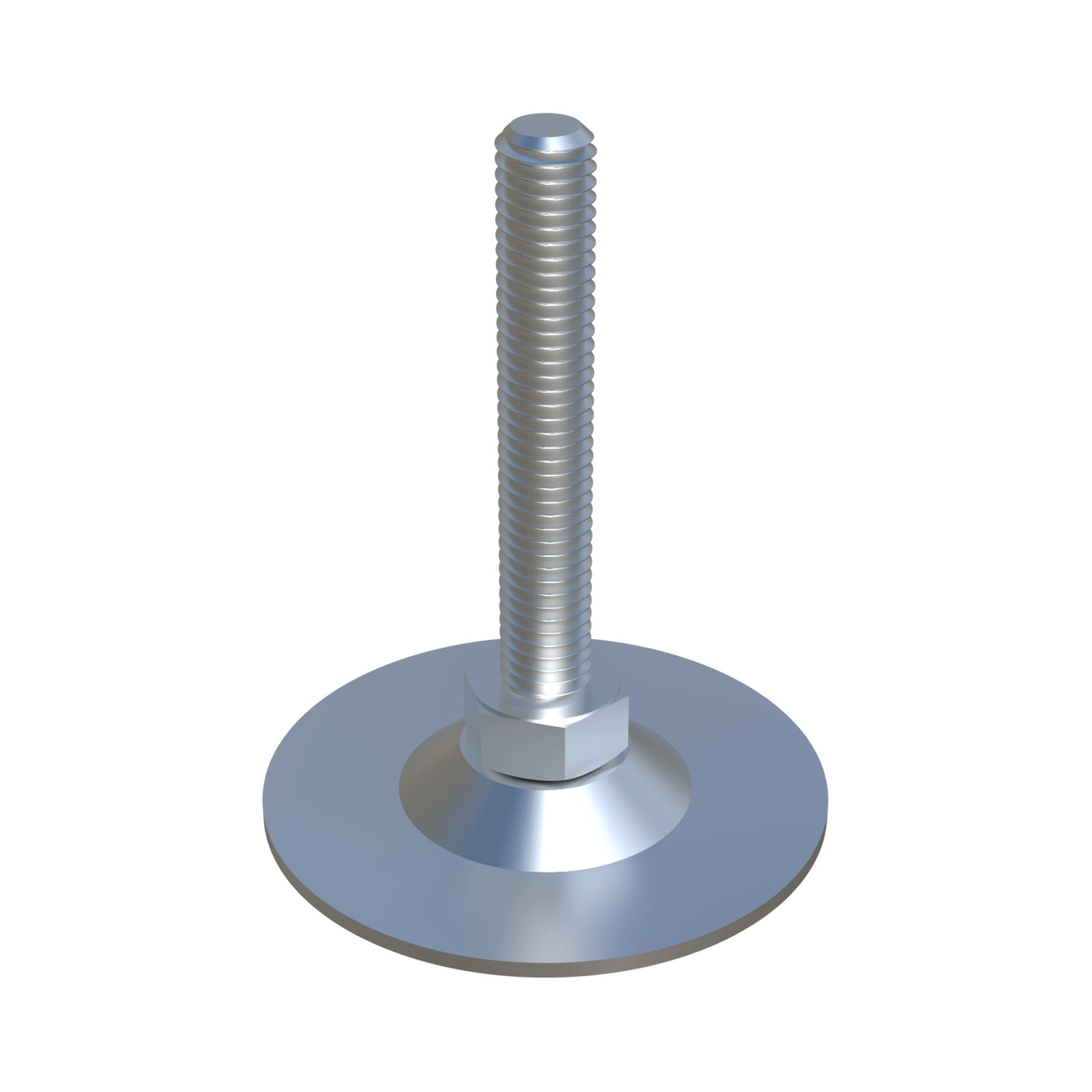 Die LHVB-Nivellierfüße sind aus <b>(ZCS)</b> verzinktem Stahl gefertigt und verfügen über eine DIN 558-4. 6-A2F- <b>Drehschraube</b> mit Sechskantbasis und einem Neigungsbereich zwischen <b>10º und 13º</b>, je nach Referenz. Sie bieten eine sichere Verbindung dank einer T20 Torx-Schraube (max. Drehmoment 3,4 Nm), die die Basis mit der Schraube sichert. <br>
Was die Basis betrifft, so gibt es je nach Referenz zwei Möglichkeiten: ohne Löcher und mit zwei Löchern, die eine <b>feste Verschraubung mit dem Boden</b> erlauben <i>(Referenzen, die auf H enden). </i> <br><br>
Diese Füße haben eine Tragfähigkeit von ca. <b>650 kg</b>, obwohl wir immer empfehlen, einen Sicherheitsabstand einzuhalten. Nivellierer sollten ohne Last eingestellt werden und wir empfehlen ihre Verwendung nicht als Schieber, sondern als statische Elemente. <br><br>
Wenn Sie die Oberfläche vor möglichen Kratzern/Schlägen schützen müssen, empfehlen wir Ihnen, die Anbringung der Schutzkappe <b><a href='
https://www.iscsl.de/kippbarer-hohenversteller-auf-verzinktem-blechteller/lkb/'>
LKB</a></b> aus Polyethylen niedriger Dichte <b>(LDPE)</b> <br><br>
Sonderkonfigurationen bieten wir auf Anfrage an:<br><br>
<i>* Andere Längen und Gewindemaße</i>. <br>
<i>* Basis aus Edelstahl <b>(SS). </b></i> <br>
<i>* <b>Sechskantschlitz</b> für Inbusschlüssel am oberen Ende des Gewindes</i>.