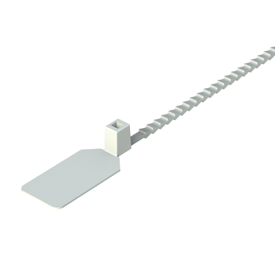 Unser vielseitiger Kabelbinder ist nicht wiederverwendbar. Er wurde für Anwendungen entworfen, in denen die Identifikation eines Produktes notwendig ist. Auf Nachfrage kann dieses Produkt mit Ihrem Firmenlogo geliefert werden. Wenn Sie nach einem wiederverwendbaren Kabelbinder suchen, besuchen Sie bitte unsere Produktfamilie: MBEC.