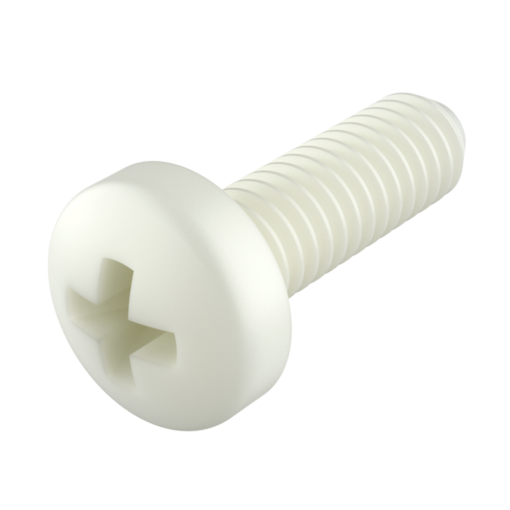 <p>MTCCP-Schrauben werden aus <strong>PA66</strong> hergestellt – einem hochwertigen technischen Thermoplast, der ausgezeichnete mechanische Festigkeit, gute thermische Stabilität und angemessene chemische Beständigkeit vereint. Sie sind eine leichte und zuverlässige Alternative zu Metallschrauben in zahlreichen industriellen Anwendungen.</p>

<p><strong>Haupteigenschaften</strong><br>
&bull; <strong>Thermisch:</strong> PA66 bis 100 °C<br>
&bull; <strong>Mechanisch:</strong> hohe Festigkeit und gute Maßstabilität<br>
&bull; <strong>Chemisch:</strong> gute Beständigkeit gegenüber Ölen, Fetten, Kohlenwasserstoffen und gängigen Lösungsmitteln</p>

<p><strong>Vorteile gegenüber Metallschrauben</strong><br>
&bull; Geringeres Gewicht bei gleichbleibender Festigkeit<br>
&bull; Korrosionsfrei, auch in aggressiven Umgebungen<br>
&bull; Elektrisch und thermisch isolierend<br>
&bull; Nicht magnetisch, nicht leitend und funkenfrei<br>
&bull; Dämpfen Vibrationen und reduzieren Geräusche<br>
&bull; Weniger Wartung und höhere Lebensdauer unter schwierigen Bedingungen</p>

<p>Ideal für Branchen wie Elektro, Elektronik, Automobil, Bauwesen, Klimatechnik und allgemeine Industrie.</p>